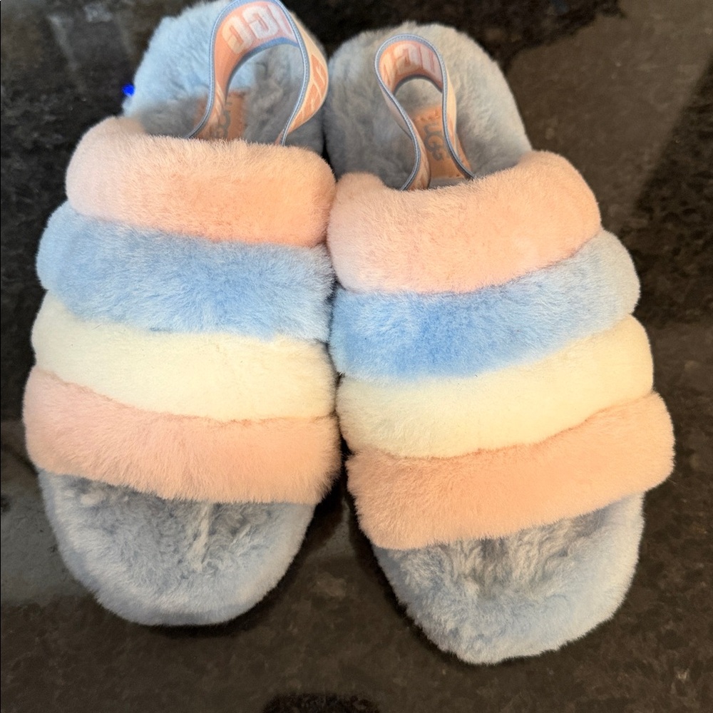 Colorful Striped UGG Slippers - Picture 3 of 3